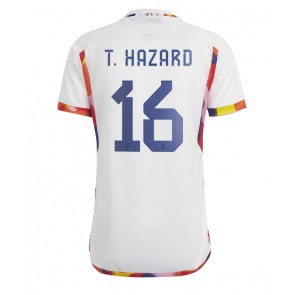 Lacne Muži Futbalové dres Belgicko Thorgan Hazard #16 MS 2022 Krátky Rukáv - Preč